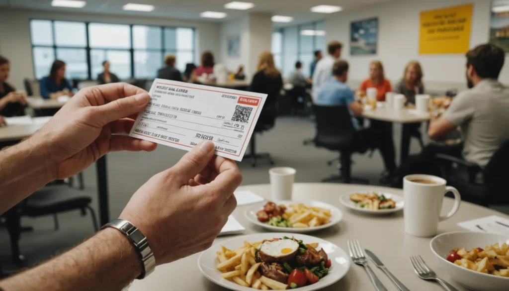 ticket restaurant demi-journée travaillée